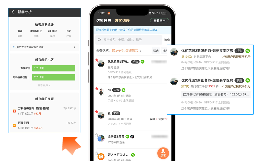 客户浏览轨迹